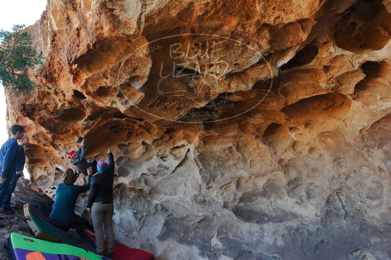 Bouldering in Hueco Tanks on 01/01/2020 with Blue Lizard Climbing and Yoga
Filename: SRM_20200101_1516320.jpg
Aperture: f/5.6
Shutter Speed: 1/250
Body: Canon EOS-1D Mark II
Lens: Canon EF 16-35mm f/2.8 L