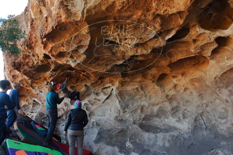 Bouldering in Hueco Tanks on 01/01/2020 with Blue Lizard Climbing and Yoga
Filename: SRM_20200101_1517130.jpg
Aperture: f/5.6
Shutter Speed: 1/250
Body: Canon EOS-1D Mark II
Lens: Canon EF 16-35mm f/2.8 L