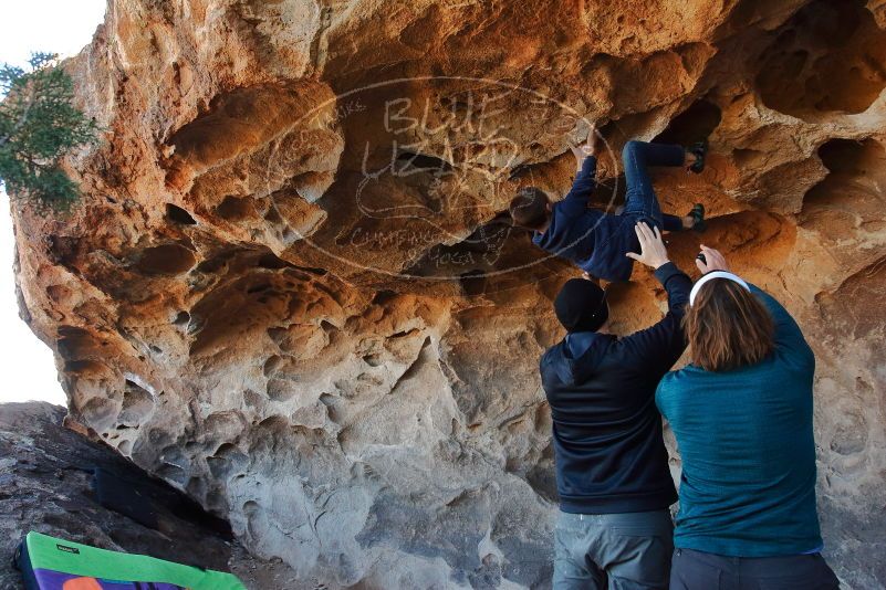 Bouldering in Hueco Tanks on 01/01/2020 with Blue Lizard Climbing and Yoga

Filename: SRM_20200101_1521580.jpg
Aperture: f/5.6
Shutter Speed: 1/250
Body: Canon EOS-1D Mark II
Lens: Canon EF 16-35mm f/2.8 L