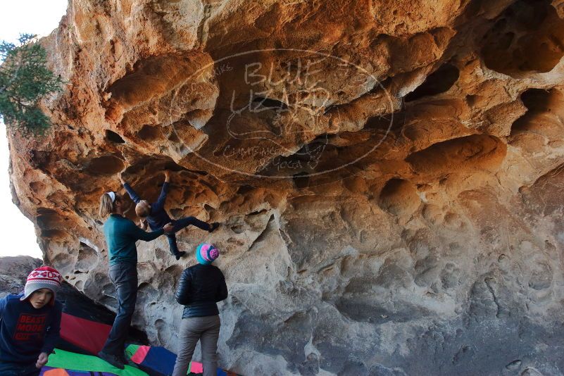 Bouldering in Hueco Tanks on 01/01/2020 with Blue Lizard Climbing and Yoga
Filename: SRM_20200101_1529030.jpg
Aperture: f/5.6
Shutter Speed: 1/250
Body: Canon EOS-1D Mark II
Lens: Canon EF 16-35mm f/2.8 L
