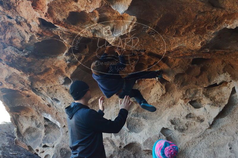Bouldering in Hueco Tanks on 01/01/2020 with Blue Lizard Climbing and Yoga

Filename: SRM_20200101_1538350.jpg
Aperture: f/5.6
Shutter Speed: 1/250
Body: Canon EOS-1D Mark II
Lens: Canon EF 50mm f/1.8 II