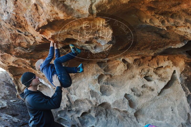 Bouldering in Hueco Tanks on 01/01/2020 with Blue Lizard Climbing and Yoga
Filename: SRM_20200101_1539270.jpg
Aperture: f/3.5
Shutter Speed: 1/250
Body: Canon EOS-1D Mark II
Lens: Canon EF 50mm f/1.8 II