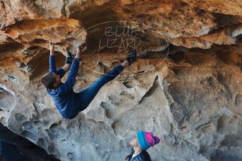 Bouldering in Hueco Tanks on 01/01/2020 with Blue Lizard Climbing and Yoga

Filename: SRM_20200101_1543500.jpg
Aperture: f/3.2
Shutter Speed: 1/250
Body: Canon EOS-1D Mark II
Lens: Canon EF 50mm f/1.8 II