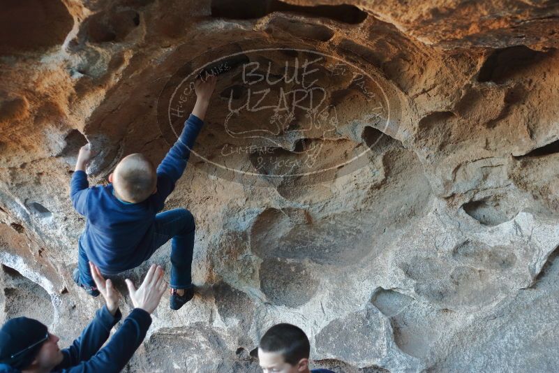 Bouldering in Hueco Tanks on 01/01/2020 with Blue Lizard Climbing and Yoga

Filename: SRM_20200101_1554120.jpg
Aperture: f/2.2
Shutter Speed: 1/250
Body: Canon EOS-1D Mark II
Lens: Canon EF 50mm f/1.8 II