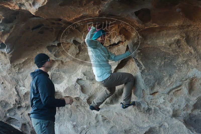 Bouldering in Hueco Tanks on 01/01/2020 with Blue Lizard Climbing and Yoga

Filename: SRM_20200101_1605420.jpg
Aperture: f/4.0
Shutter Speed: 1/250
Body: Canon EOS-1D Mark II
Lens: Canon EF 50mm f/1.8 II