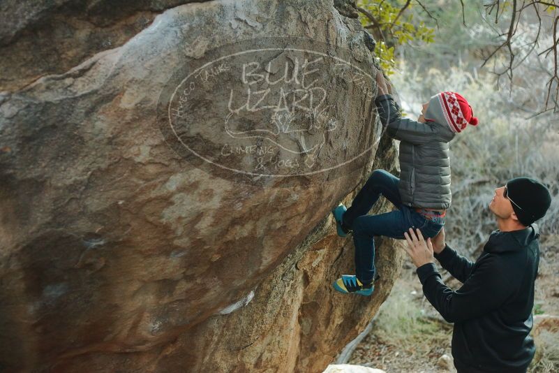 Bouldering in Hueco Tanks on 01/01/2020 with Blue Lizard Climbing and Yoga

Filename: SRM_20200101_1743550.jpg
Aperture: f/2.8
Shutter Speed: 1/250
Body: Canon EOS-1D Mark II
Lens: Canon EF 50mm f/1.8 II