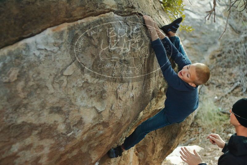 Bouldering in Hueco Tanks on 01/01/2020 with Blue Lizard Climbing and Yoga

Filename: SRM_20200101_1746190.jpg
Aperture: f/2.5
Shutter Speed: 1/250
Body: Canon EOS-1D Mark II
Lens: Canon EF 50mm f/1.8 II