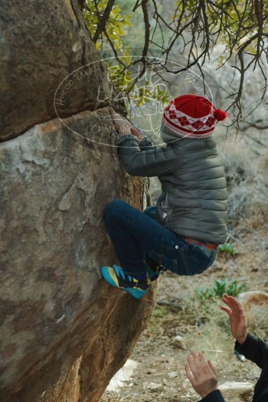 Bouldering in Hueco Tanks on 01/01/2020 with Blue Lizard Climbing and Yoga
Filename: SRM_20200101_1755270.jpg
Aperture: f/2.8
Shutter Speed: 1/200
Body: Canon EOS-1D Mark II
Lens: Canon EF 50mm f/1.8 II