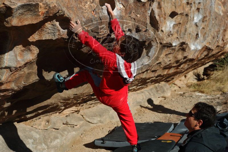 Bouldering in Hueco Tanks on 01/03/2020 with Blue Lizard Climbing and Yoga

Filename: SRM_20200103_1047280.jpg
Aperture: f/5.6
Shutter Speed: 1/400
Body: Canon EOS-1D Mark II
Lens: Canon EF 50mm f/1.8 II