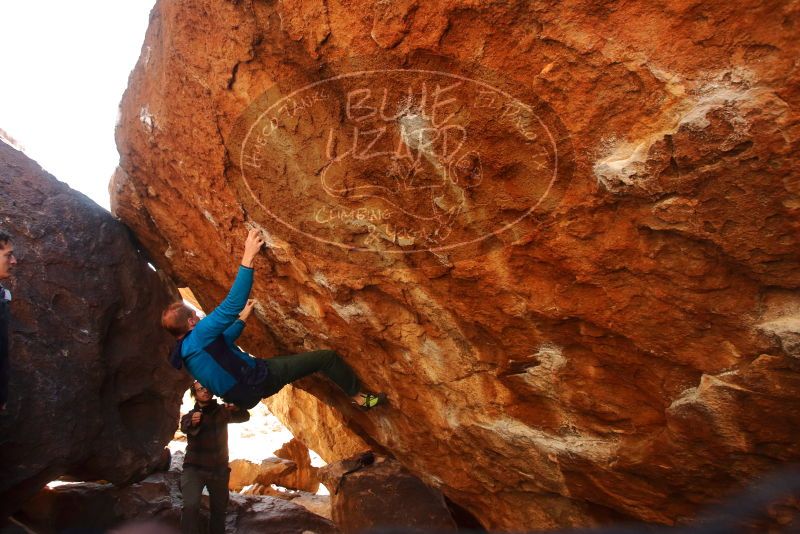 Bouldering in Hueco Tanks on 01/03/2020 with Blue Lizard Climbing and Yoga
Filename: SRM_20200103_1513210.jpg
Aperture: f/5.0
Shutter Speed: 1/250
Body: Canon EOS-1D Mark II
Lens: Canon EF 16-35mm f/2.8 L