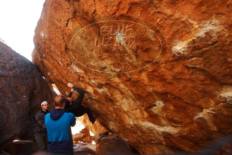 Bouldering in Hueco Tanks on 01/03/2020 with Blue Lizard Climbing and Yoga
Filename: SRM_20200103_1517300.jpg
Aperture: f/4.5
Shutter Speed: 1/250
Body: Canon EOS-1D Mark II
Lens: Canon EF 16-35mm f/2.8 L