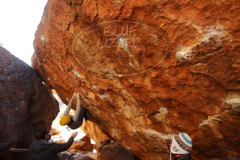 Bouldering in Hueco Tanks on 01/03/2020 with Blue Lizard Climbing and Yoga
Filename: SRM_20200103_1537030.jpg
Aperture: f/4.5
Shutter Speed: 1/250
Body: Canon EOS-1D Mark II
Lens: Canon EF 16-35mm f/2.8 L