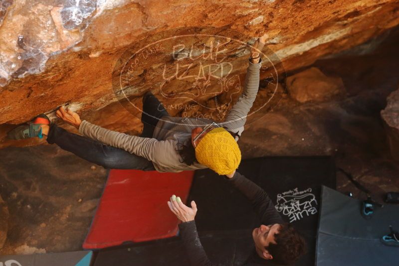 Bouldering in Hueco Tanks on 01/03/2020 with Blue Lizard Climbing and Yoga
Filename: SRM_20200103_1631180.jpg
Aperture: f/4.0
Shutter Speed: 1/250
Body: Canon EOS-1D Mark II
Lens: Canon EF 50mm f/1.8 II