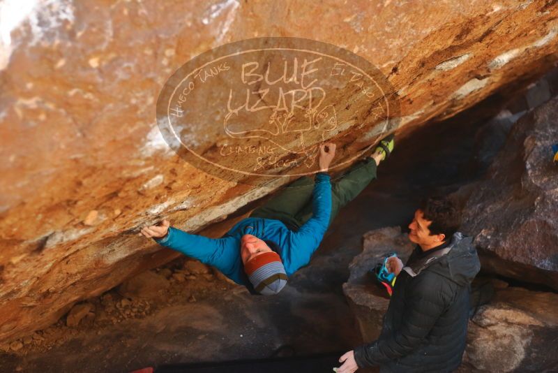 Bouldering in Hueco Tanks on 01/03/2020 with Blue Lizard Climbing and Yoga
Filename: SRM_20200103_1642091.jpg
Aperture: f/2.8
Shutter Speed: 1/320
Body: Canon EOS-1D Mark II
Lens: Canon EF 50mm f/1.8 II