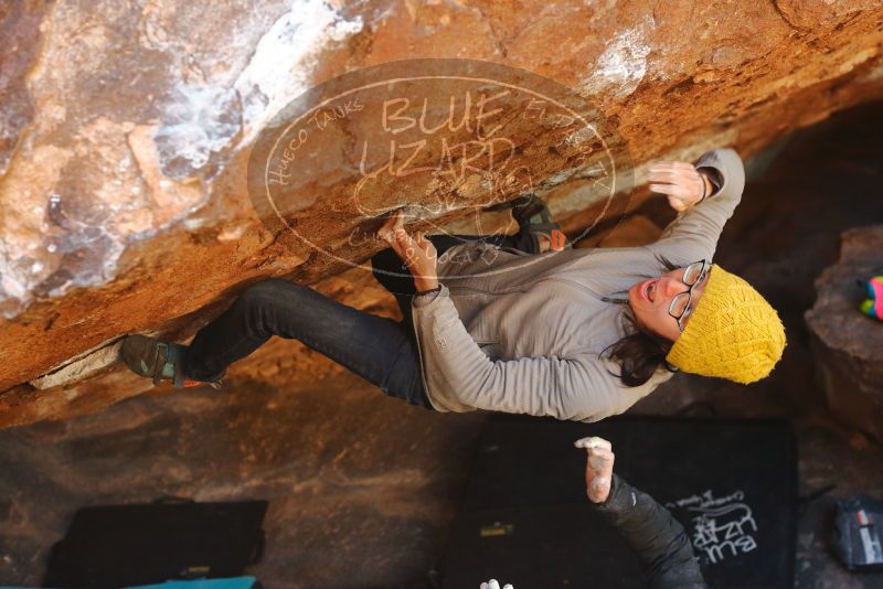 Bouldering in Hueco Tanks on 01/03/2020 with Blue Lizard Climbing and Yoga
Filename: SRM_20200103_1658571.jpg
Aperture: f/3.5
Shutter Speed: 1/250
Body: Canon EOS-1D Mark II
Lens: Canon EF 50mm f/1.8 II