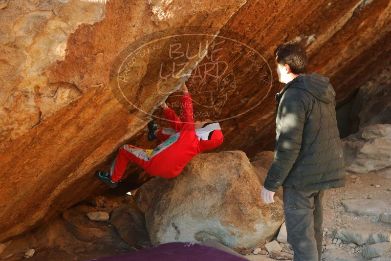 Bouldering in Hueco Tanks on 01/03/2020 with Blue Lizard Climbing and Yoga
Filename: SRM_20200103_1712550.jpg
Aperture: f/4.5
Shutter Speed: 1/320
Body: Canon EOS-1D Mark II
Lens: Canon EF 50mm f/1.8 II