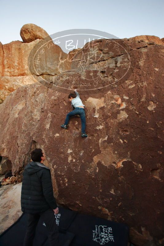 Bouldering in Hueco Tanks on 01/03/2020 with Blue Lizard Climbing and Yoga

Filename: SRM_20200103_1825060.jpg
Aperture: f/3.5
Shutter Speed: 1/200
Body: Canon EOS-1D Mark II
Lens: Canon EF 16-35mm f/2.8 L