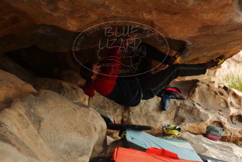 Bouldering in Hueco Tanks on 01/02/2020 with Blue Lizard Climbing and Yoga

Filename: SRM_20200102_1122350.jpg
Aperture: f/3.2
Shutter Speed: 1/250
Body: Canon EOS-1D Mark II
Lens: Canon EF 50mm f/1.8 II