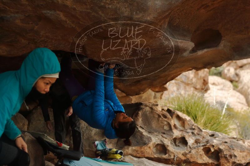 Bouldering in Hueco Tanks on 01/02/2020 with Blue Lizard Climbing and Yoga
Filename: SRM_20200102_1132040.jpg
Aperture: f/3.2
Shutter Speed: 1/250
Body: Canon EOS-1D Mark II
Lens: Canon EF 50mm f/1.8 II