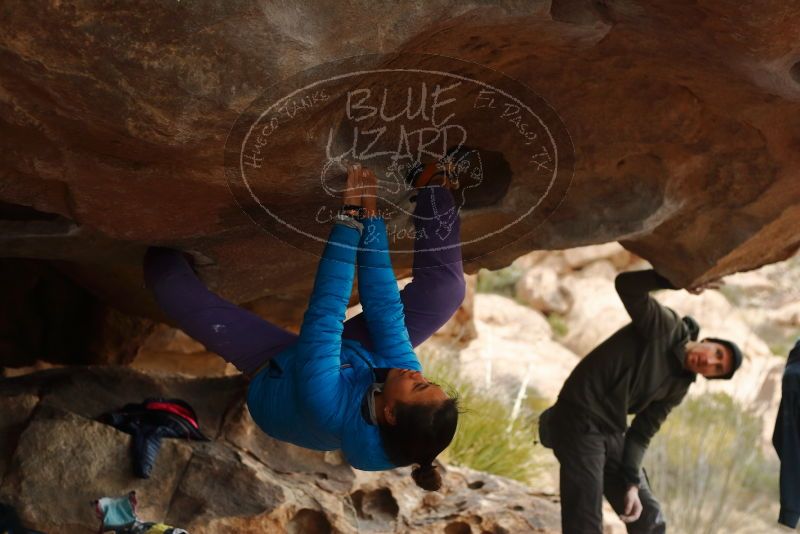 Bouldering in Hueco Tanks on 01/02/2020 with Blue Lizard Climbing and Yoga
Filename: SRM_20200102_1132220.jpg
Aperture: f/3.2
Shutter Speed: 1/250
Body: Canon EOS-1D Mark II
Lens: Canon EF 50mm f/1.8 II