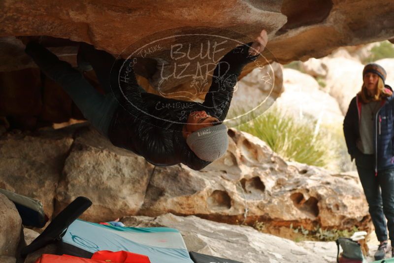 Bouldering in Hueco Tanks on 01/02/2020 with Blue Lizard Climbing and Yoga

Filename: SRM_20200102_1143570.jpg
Aperture: f/3.2
Shutter Speed: 1/250
Body: Canon EOS-1D Mark II
Lens: Canon EF 50mm f/1.8 II