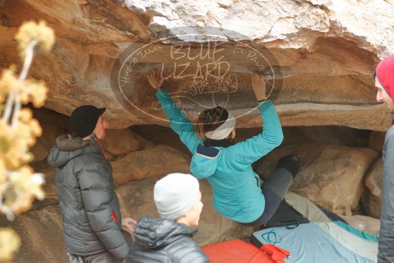Bouldering in Hueco Tanks on 01/02/2020 with Blue Lizard Climbing and Yoga
Filename: SRM_20200102_1204530.jpg
Aperture: f/2.8
Shutter Speed: 1/250
Body: Canon EOS-1D Mark II
Lens: Canon EF 50mm f/1.8 II