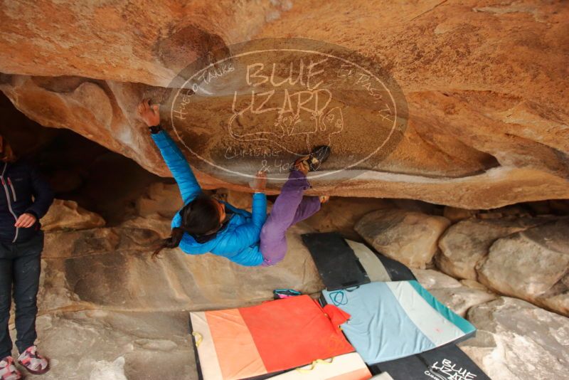 Bouldering in Hueco Tanks on 01/02/2020 with Blue Lizard Climbing and Yoga
Filename: SRM_20200102_1218520.jpg
Aperture: f/3.5
Shutter Speed: 1/250
Body: Canon EOS-1D Mark II
Lens: Canon EF 16-35mm f/2.8 L