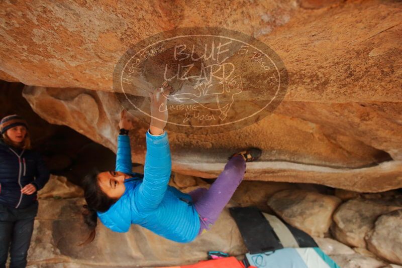 Bouldering in Hueco Tanks on 01/02/2020 with Blue Lizard Climbing and Yoga
Filename: SRM_20200102_1218570.jpg
Aperture: f/3.5
Shutter Speed: 1/250
Body: Canon EOS-1D Mark II
Lens: Canon EF 16-35mm f/2.8 L
