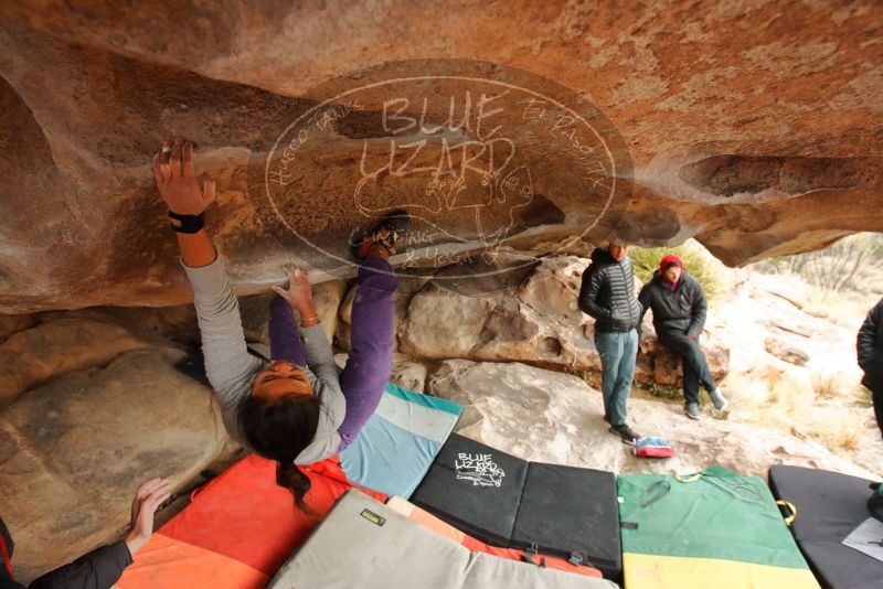 Bouldering in Hueco Tanks on 01/02/2020 with Blue Lizard Climbing and Yoga
Filename: SRM_20200102_1233170.jpg
Aperture: f/4.5
Shutter Speed: 1/250
Body: Canon EOS-1D Mark II
Lens: Canon EF 16-35mm f/2.8 L