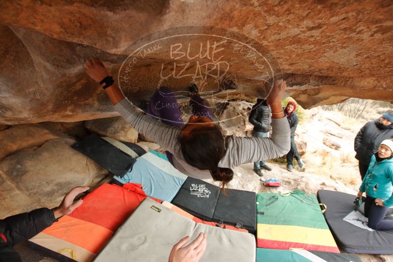 Bouldering in Hueco Tanks on 01/02/2020 with Blue Lizard Climbing and Yoga

Filename: SRM_20200102_1233250.jpg
Aperture: f/4.5
Shutter Speed: 1/250
Body: Canon EOS-1D Mark II
Lens: Canon EF 16-35mm f/2.8 L