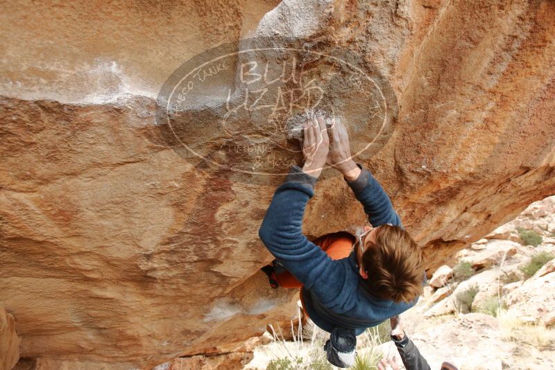 Bouldering in Hueco Tanks on 01/02/2020 with Blue Lizard Climbing and Yoga
Filename: SRM_20200102_1326250.jpg
Aperture: f/4.5
Shutter Speed: 1/250
Body: Canon EOS-1D Mark II
Lens: Canon EF 16-35mm f/2.8 L