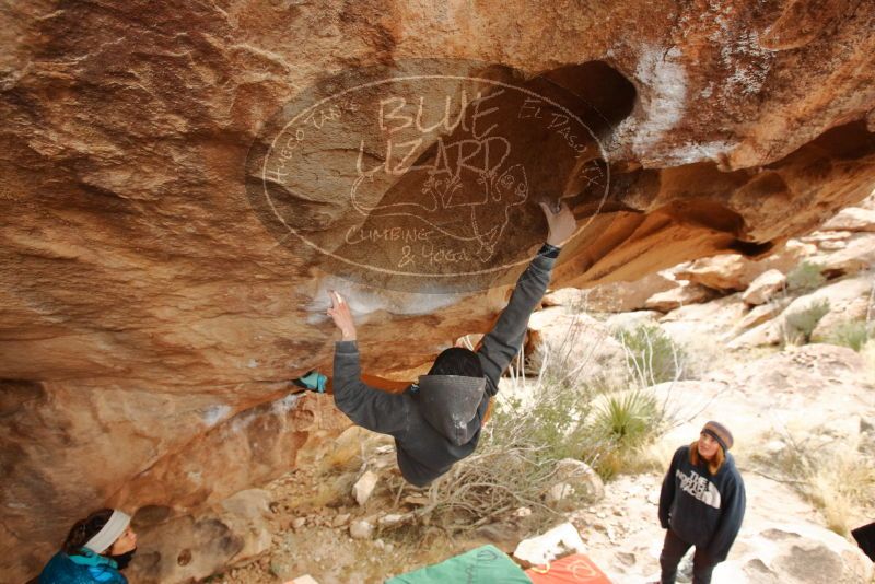 Bouldering in Hueco Tanks on 01/02/2020 with Blue Lizard Climbing and Yoga
Filename: SRM_20200102_1329190.jpg
Aperture: f/4.5
Shutter Speed: 1/250
Body: Canon EOS-1D Mark II
Lens: Canon EF 16-35mm f/2.8 L