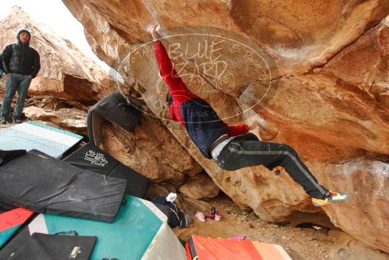 Bouldering in Hueco Tanks on 01/02/2020 with Blue Lizard Climbing and Yoga
Filename: SRM_20200102_1334021.jpg
Aperture: f/3.2
Shutter Speed: 1/250
Body: Canon EOS-1D Mark II
Lens: Canon EF 16-35mm f/2.8 L