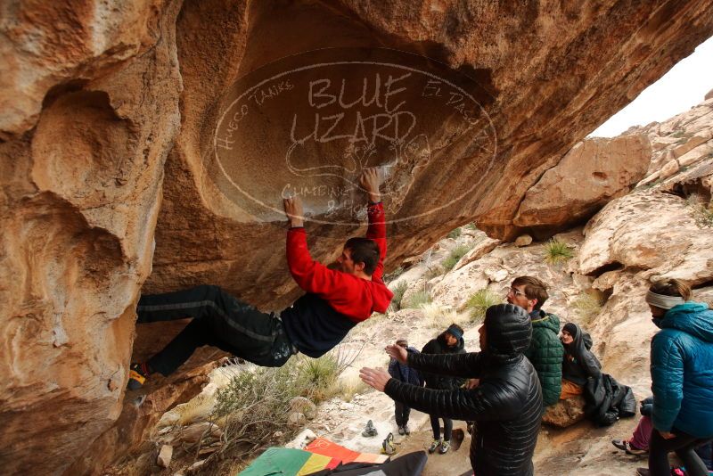 Bouldering in Hueco Tanks on 01/02/2020 with Blue Lizard Climbing and Yoga
Filename: SRM_20200102_1335040.jpg
Aperture: f/5.6
Shutter Speed: 1/250
Body: Canon EOS-1D Mark II
Lens: Canon EF 16-35mm f/2.8 L