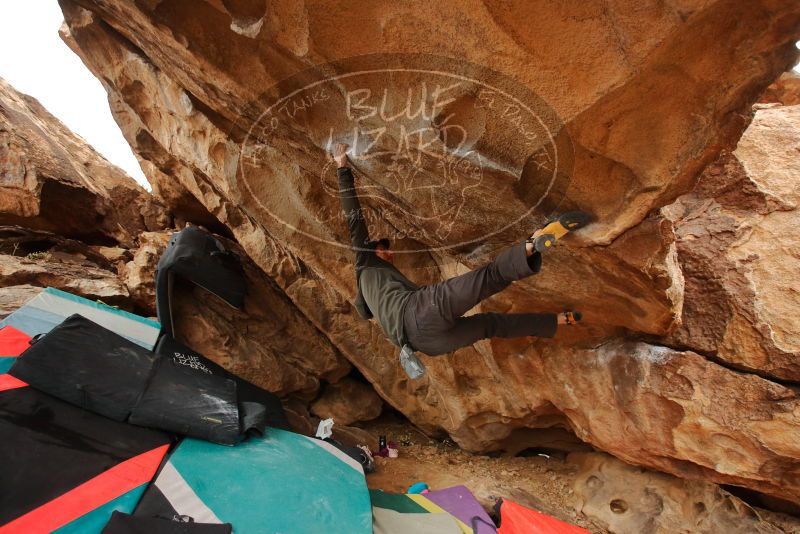 Bouldering in Hueco Tanks on 01/02/2020 with Blue Lizard Climbing and Yoga

Filename: SRM_20200102_1342260.jpg
Aperture: f/4.0
Shutter Speed: 1/250
Body: Canon EOS-1D Mark II
Lens: Canon EF 16-35mm f/2.8 L