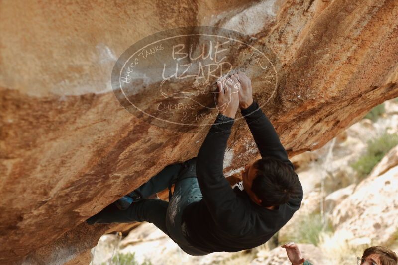 Bouldering in Hueco Tanks on 01/02/2020 with Blue Lizard Climbing and Yoga

Filename: SRM_20200102_1356180.jpg
Aperture: f/2.8
Shutter Speed: 1/250
Body: Canon EOS-1D Mark II
Lens: Canon EF 50mm f/1.8 II