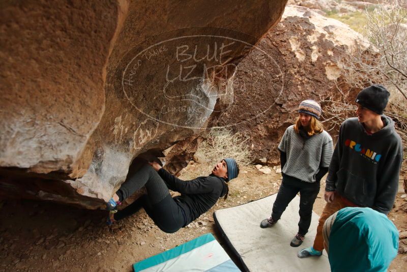 Bouldering in Hueco Tanks on 01/02/2020 with Blue Lizard Climbing and Yoga
Filename: SRM_20200102_1449350.jpg
Aperture: f/4.5
Shutter Speed: 1/250
Body: Canon EOS-1D Mark II
Lens: Canon EF 16-35mm f/2.8 L