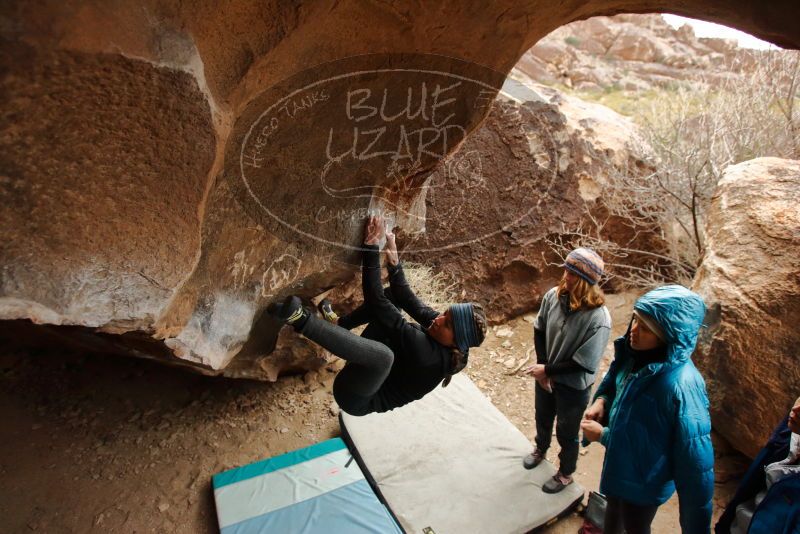 Bouldering in Hueco Tanks on 01/02/2020 with Blue Lizard Climbing and Yoga
Filename: SRM_20200102_1452520.jpg
Aperture: f/4.0
Shutter Speed: 1/250
Body: Canon EOS-1D Mark II
Lens: Canon EF 16-35mm f/2.8 L