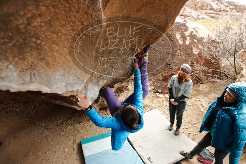 Bouldering in Hueco Tanks on 01/02/2020 with Blue Lizard Climbing and Yoga

Filename: SRM_20200102_1453370.jpg
Aperture: f/3.5
Shutter Speed: 1/250
Body: Canon EOS-1D Mark II
Lens: Canon EF 16-35mm f/2.8 L