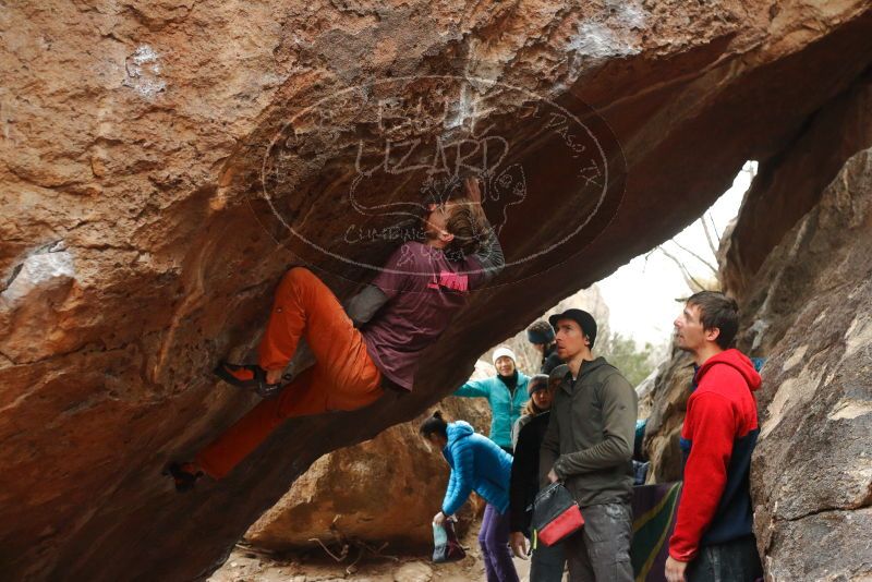 Bouldering in Hueco Tanks on 01/02/2020 with Blue Lizard Climbing and Yoga

Filename: SRM_20200102_1459420.jpg
Aperture: f/3.5
Shutter Speed: 1/250
Body: Canon EOS-1D Mark II
Lens: Canon EF 50mm f/1.8 II