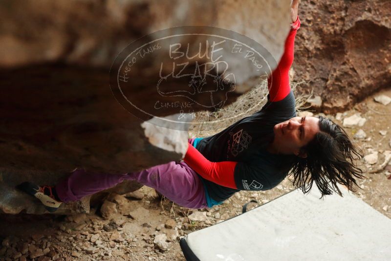 Bouldering in Hueco Tanks on 01/02/2020 with Blue Lizard Climbing and Yoga
Filename: SRM_20200102_1505040.jpg
Aperture: f/3.5
Shutter Speed: 1/250
Body: Canon EOS-1D Mark II
Lens: Canon EF 50mm f/1.8 II