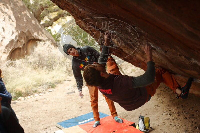 Bouldering in Hueco Tanks on 01/02/2020 with Blue Lizard Climbing and Yoga

Filename: SRM_20200102_1508580.jpg
Aperture: f/3.5
Shutter Speed: 1/250
Body: Canon EOS-1D Mark II
Lens: Canon EF 50mm f/1.8 II