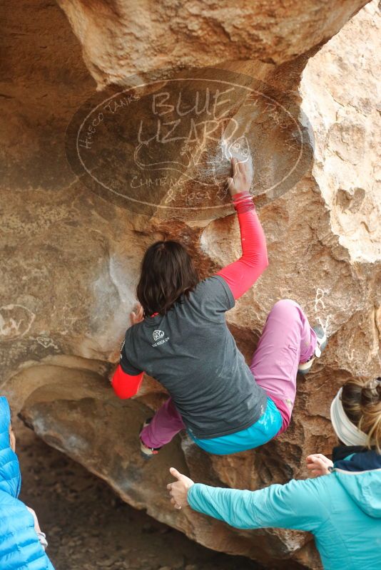 Bouldering in Hueco Tanks on 01/02/2020 with Blue Lizard Climbing and Yoga

Filename: SRM_20200102_1511150.jpg
Aperture: f/3.2
Shutter Speed: 1/250
Body: Canon EOS-1D Mark II
Lens: Canon EF 50mm f/1.8 II