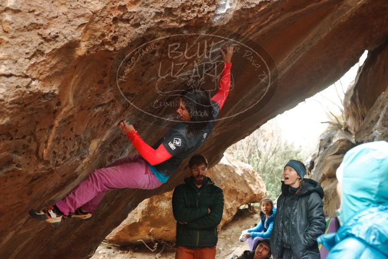 Bouldering in Hueco Tanks on 01/02/2020 with Blue Lizard Climbing and Yoga

Filename: SRM_20200102_1608130.jpg
Aperture: f/3.5
Shutter Speed: 1/250
Body: Canon EOS-1D Mark II
Lens: Canon EF 50mm f/1.8 II