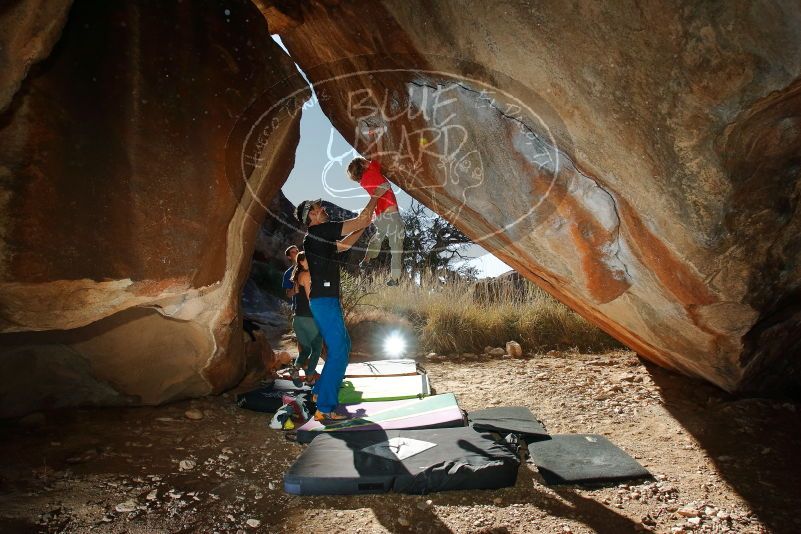 Bouldering in Hueco Tanks on 01/05/2020 with Blue Lizard Climbing and Yoga

Filename: SRM_20200105_1159510.jpg
Aperture: f/8.0
Shutter Speed: 1/250
Body: Canon EOS-1D Mark II
Lens: Canon EF 16-35mm f/2.8 L