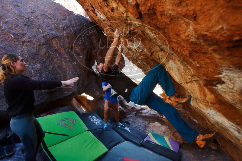 Bouldering in Hueco Tanks on 01/05/2020 with Blue Lizard Climbing and Yoga
Filename: SRM_20200105_1453040.jpg
Aperture: f/4.5
Shutter Speed: 1/250
Body: Canon EOS-1D Mark II
Lens: Canon EF 16-35mm f/2.8 L