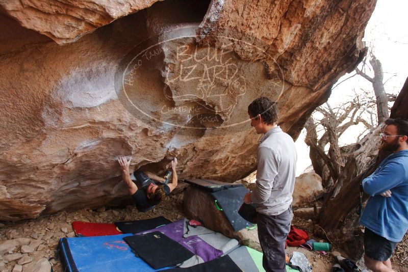 Bouldering in Hueco Tanks on 01/04/2020 with Blue Lizard Climbing and Yoga
Filename: SRM_20200104_1241470.jpg
Aperture: f/4.0
Shutter Speed: 1/250
Body: Canon EOS-1D Mark II
Lens: Canon EF 16-35mm f/2.8 L
