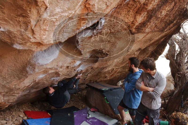 Bouldering in Hueco Tanks on 01/04/2020 with Blue Lizard Climbing and Yoga

Filename: SRM_20200104_1243260.jpg
Aperture: f/4.5
Shutter Speed: 1/250
Body: Canon EOS-1D Mark II
Lens: Canon EF 16-35mm f/2.8 L