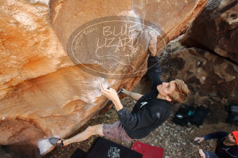 Bouldering in Hueco Tanks on 01/04/2020 with Blue Lizard Climbing and Yoga
Filename: SRM_20200104_1633490.jpg
Aperture: f/4.0
Shutter Speed: 1/250
Body: Canon EOS-1D Mark II
Lens: Canon EF 16-35mm f/2.8 L