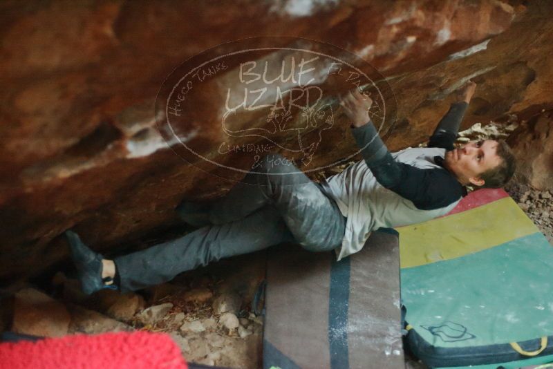 Bouldering in Hueco Tanks on 01/04/2020 with Blue Lizard Climbing and Yoga
Filename: SRM_20200104_1716180.jpg
Aperture: f/2.2
Shutter Speed: 1/200
Body: Canon EOS-1D Mark II
Lens: Canon EF 50mm f/1.8 II
